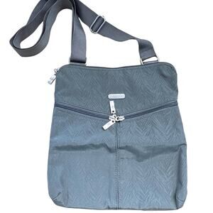 Baggallini Horizon Grey Zebra Print  Crossbody Travel Purse Handbag‎